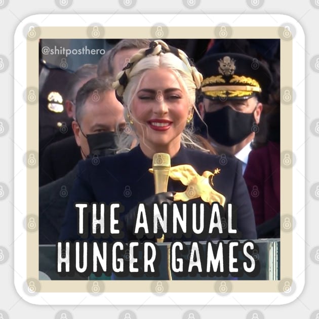 The First Annual Hunger Games Sticker by Shit Post Hero